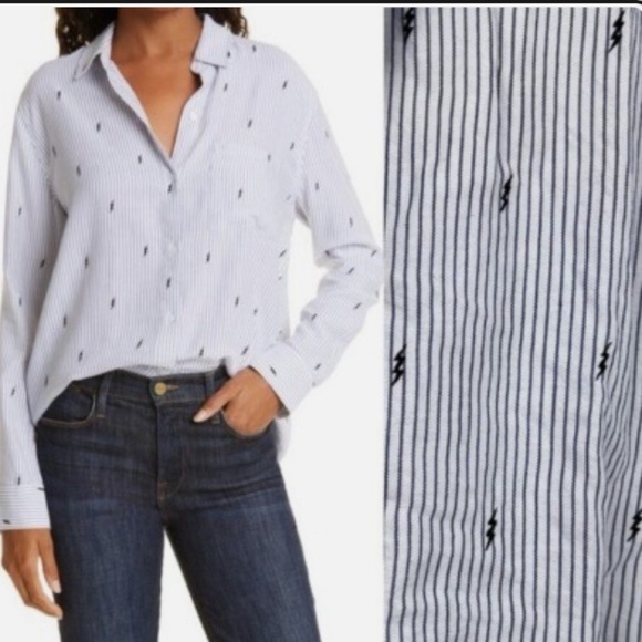 Rails Rocsi Flocked Lightning Pinstripe Small - Picture 1 of 6